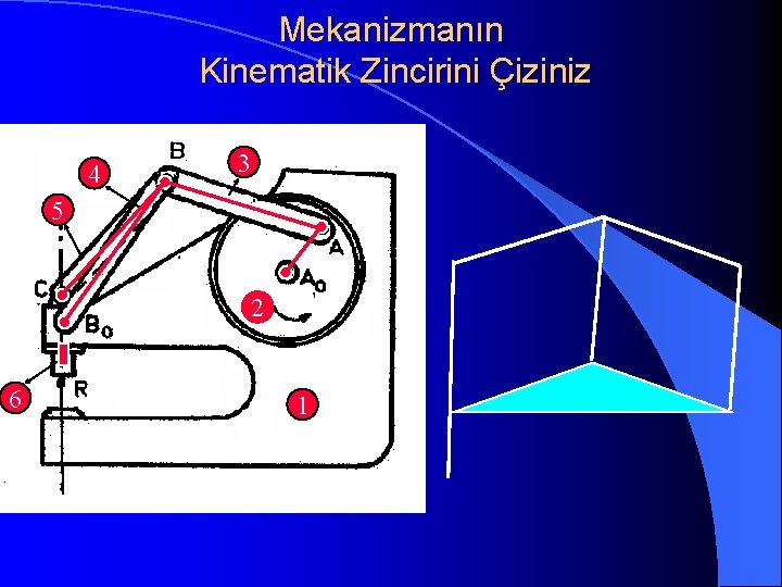 Mekanizmanın Kinematik Zincirini Çiziniz 4 3 5 2 6 1 