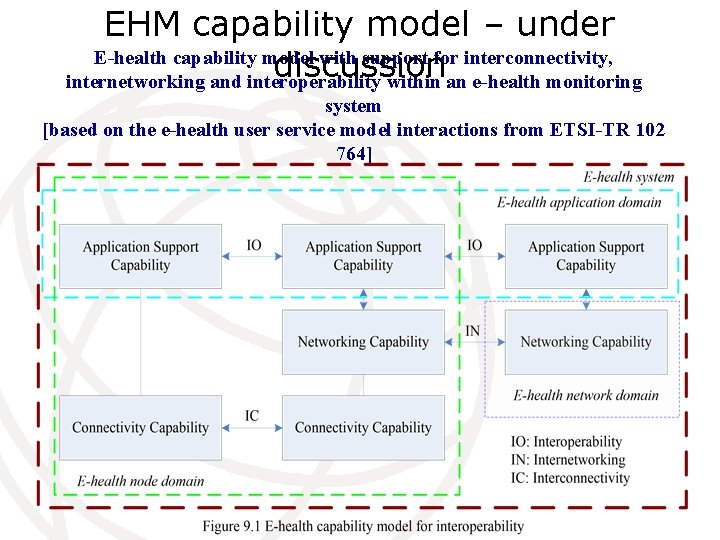 EHM capability model – under E-health capability model with support for interconnectivity, discussion internetworking