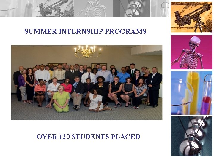 SUMMER INTERNSHIP PROGRAMS OVER 120 STUDENTS PLACED 9 