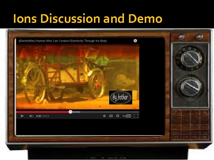 Ions Discussion and Demo 