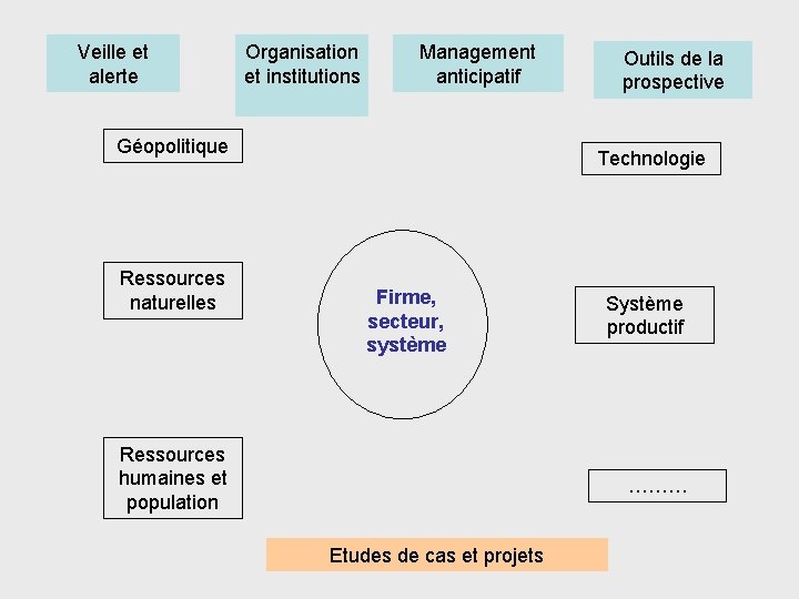 Veille et alerte Organisation et institutions Management anticipatif Géopolitique Ressources naturelles Outils de la