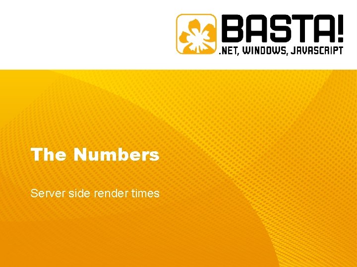 The Numbers Server side render times The Numbers Server side render times