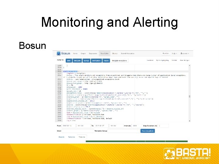Monitoring and Alerting Bosun 