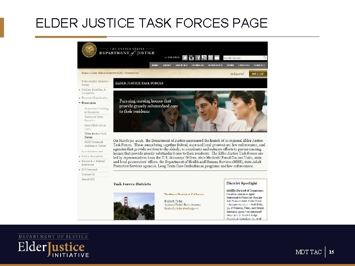 ELDER JUSTICE TASK FORCES PAGE MDT TAC 15 