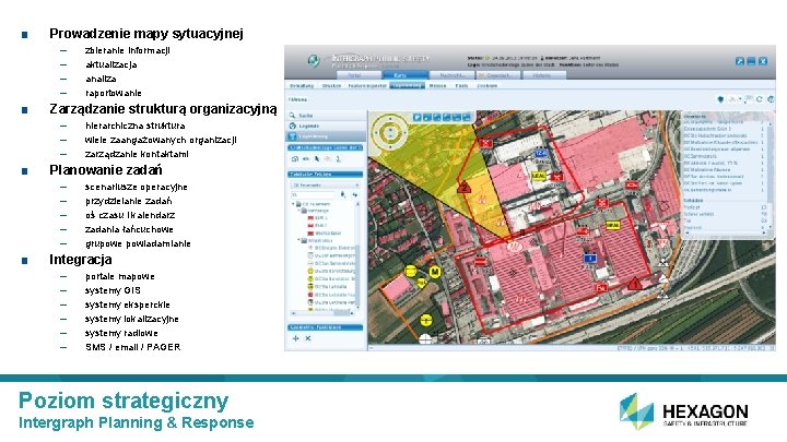 ■ Prowadzenie mapy sytuacyjnej – – ■ Zarządzanie strukturą organizacyjną – – – ■