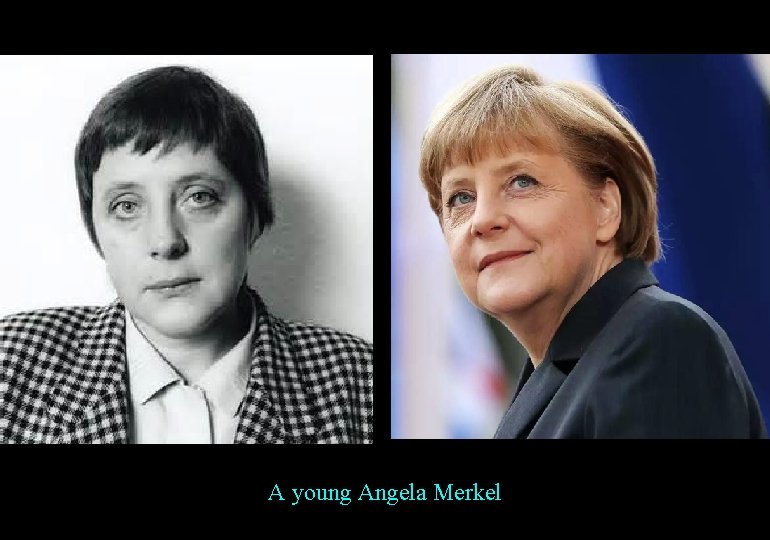 A young Angela Merkel 