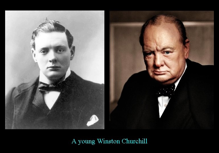 A young Winston Churchill 