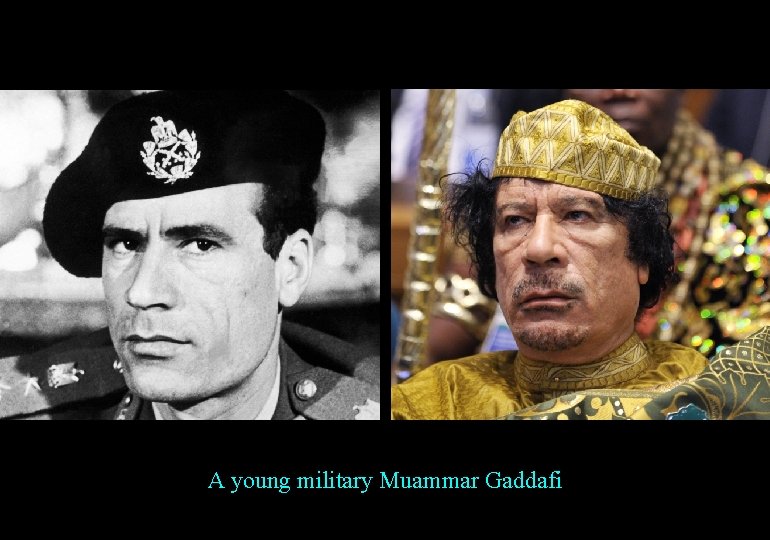 A young military Muammar Gaddafi 