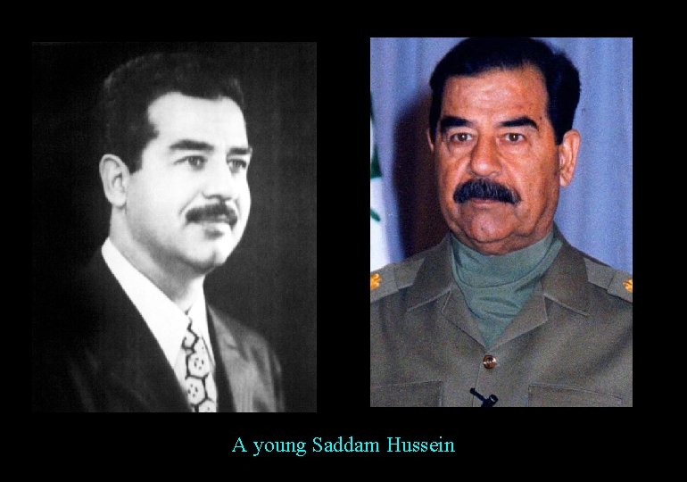 A young Saddam Hussein 