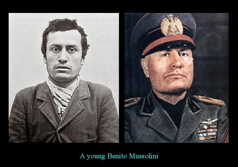 A young Benito Mussolini 