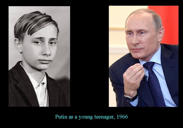 Putin as a young teenager, 1966 