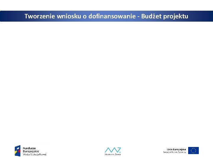 Tworzenie wniosku o dofinansowanie - Budżet projektu 26 