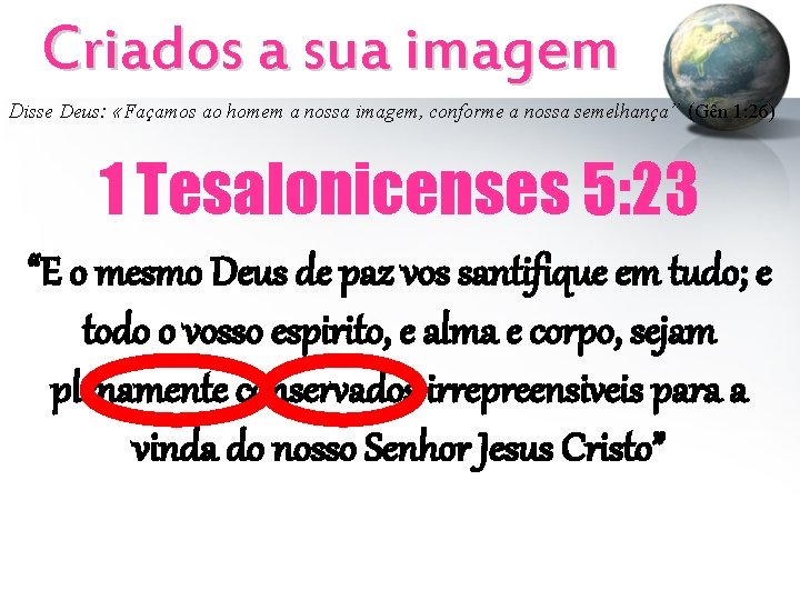 Criados a sua imagem Disse Deus: «Façamos ao homem a nossa imagem, conforme a Criados a sua imagem Disse Deus: «Façamos ao homem a nossa imagem, conforme a