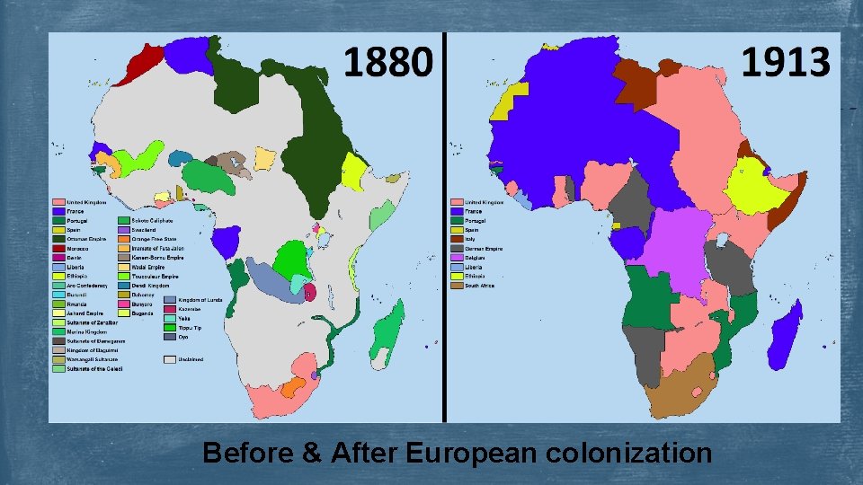 Before & After European colonization 