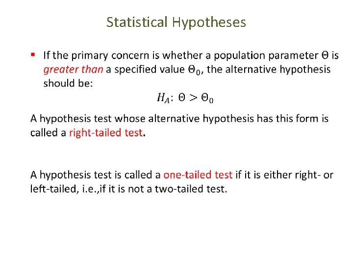 Statistical Hypotheses 