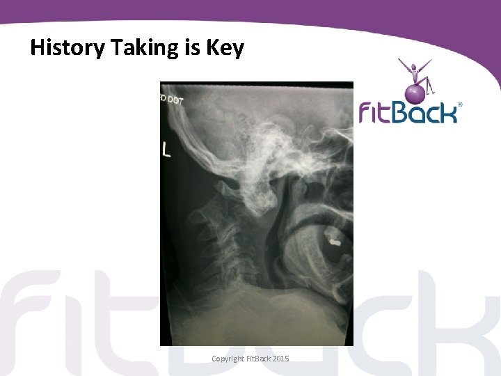 History Taking is Key Copyright Fit. Back 2015 