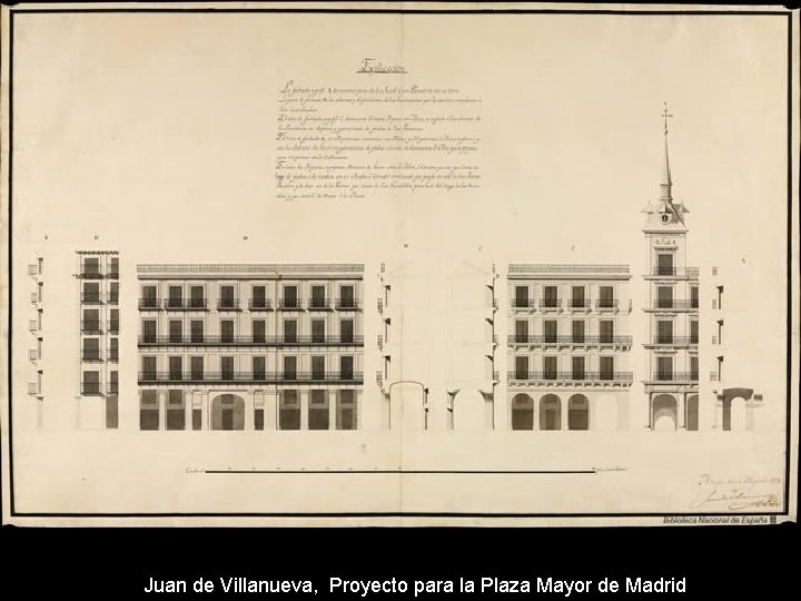 Juan de Villanueva, Proyecto para la Plaza Mayor de Madrid 