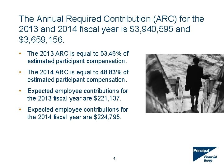 The Annual Required Contribution (ARC) for the 2013 and 2014 fiscal year is $3,