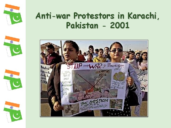 Anti-war Protestors in Karachi, Pakistan - 2001 