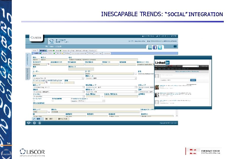 INESCAPABLE TRENDS: “SOCIAL” INTEGRATION 14 INESCAPABLE TRENDS: “SOCIAL” INTEGRATION 14