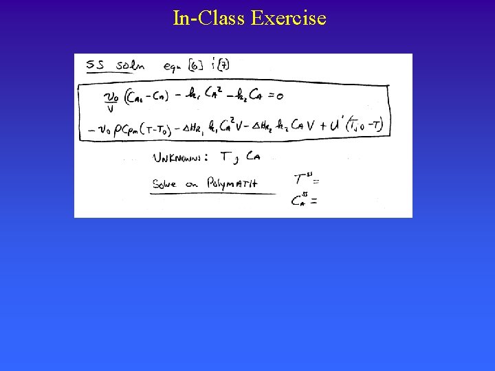 In-Class Exercise 