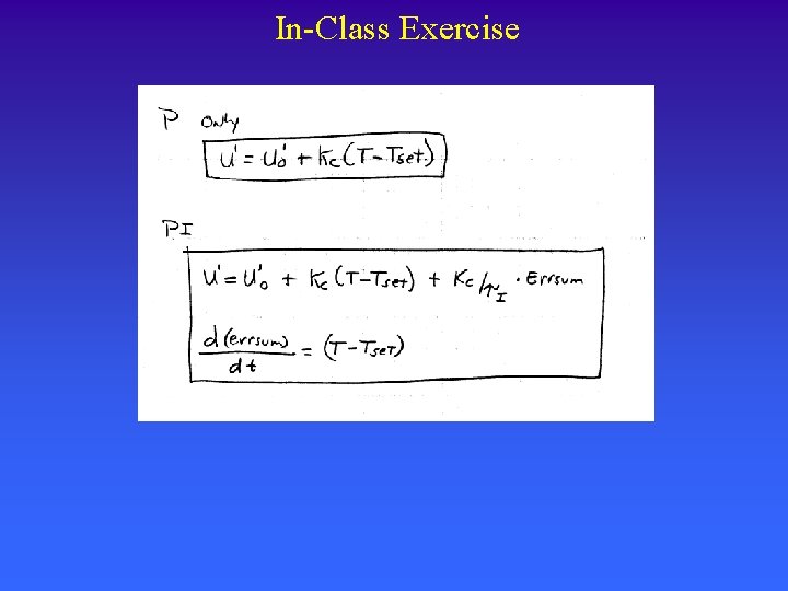 In-Class Exercise 