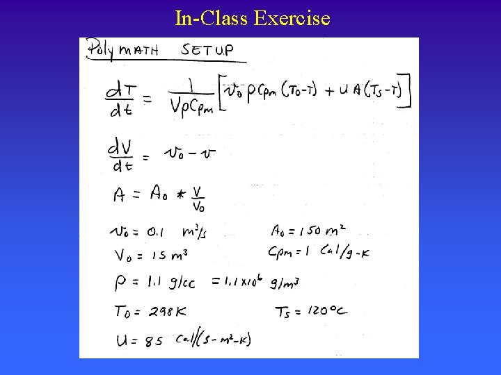 In-Class Exercise 