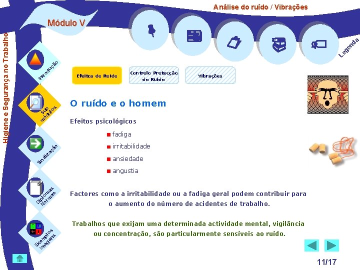 Análise do ruído / Vibrações a nd ge Le m S ód ub ul