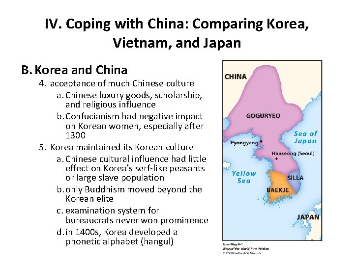 IV. Coping with China: Comparing Korea, Vietnam, and Japan B. Korea and China 4.