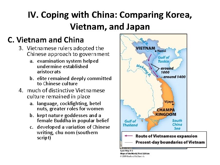 IV. Coping with China: Comparing Korea, Vietnam, and Japan C. Vietnam and China 3.