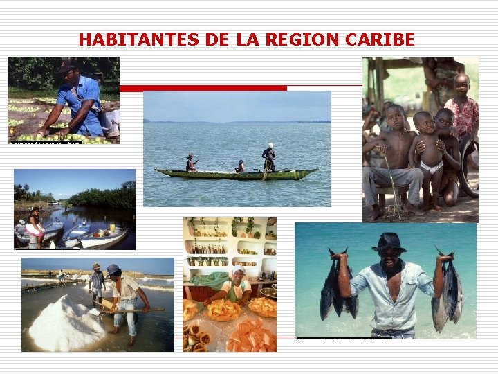 HABITANTES DE LA REGION CARIBE 