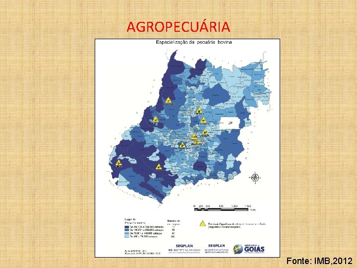 AGROPECUÁRIA Fonte: IMB, 2012 