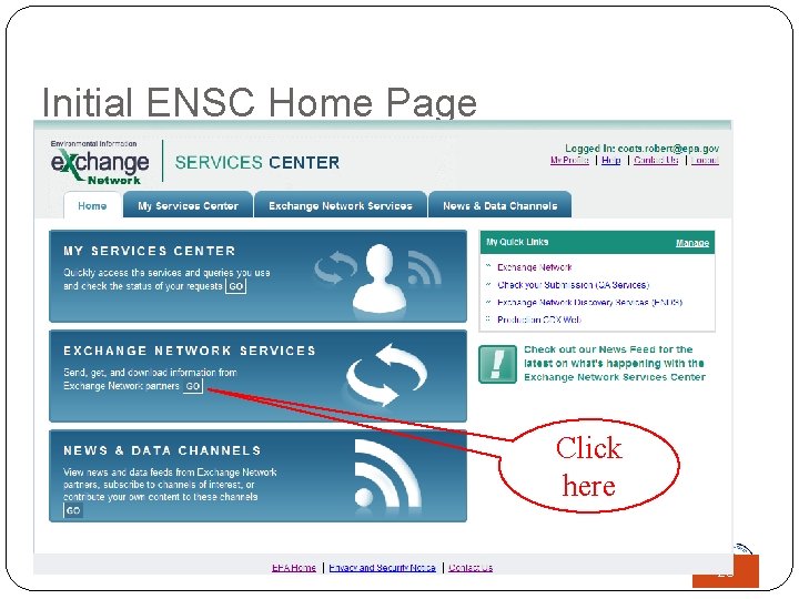 Initial ENSC Home Page Click here 28 
