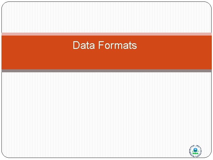 Data Formats 