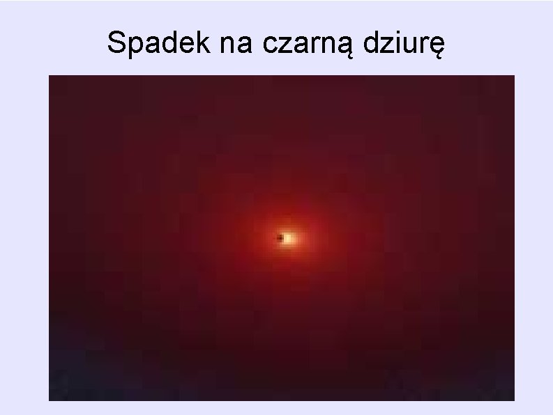 Spadek na czarną dziurę Spadek na czarną dziurę