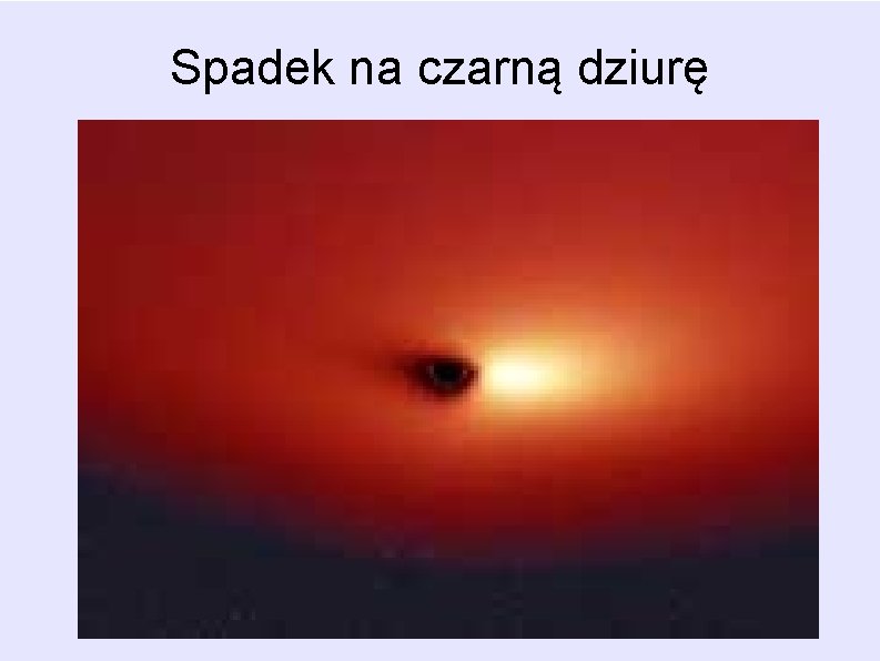 Spadek na czarną dziurę Spadek na czarną dziurę