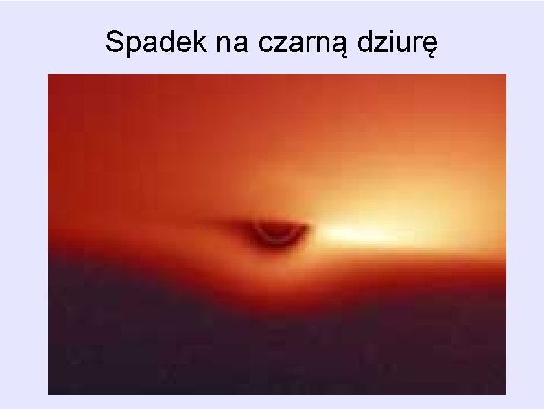 Spadek na czarną dziurę Spadek na czarną dziurę