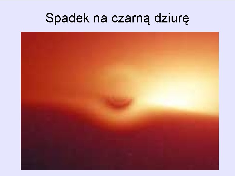 Spadek na czarną dziurę Spadek na czarną dziurę