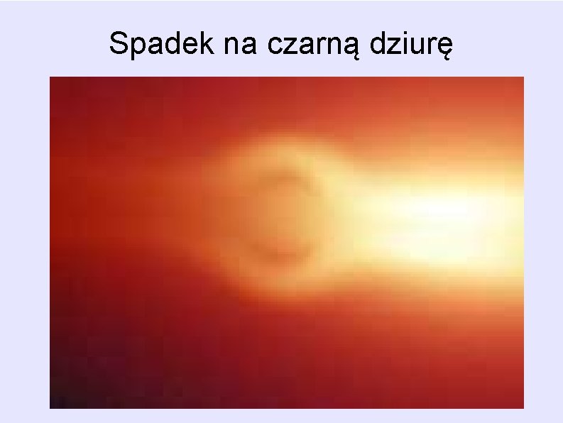 Spadek na czarną dziurę Spadek na czarną dziurę
