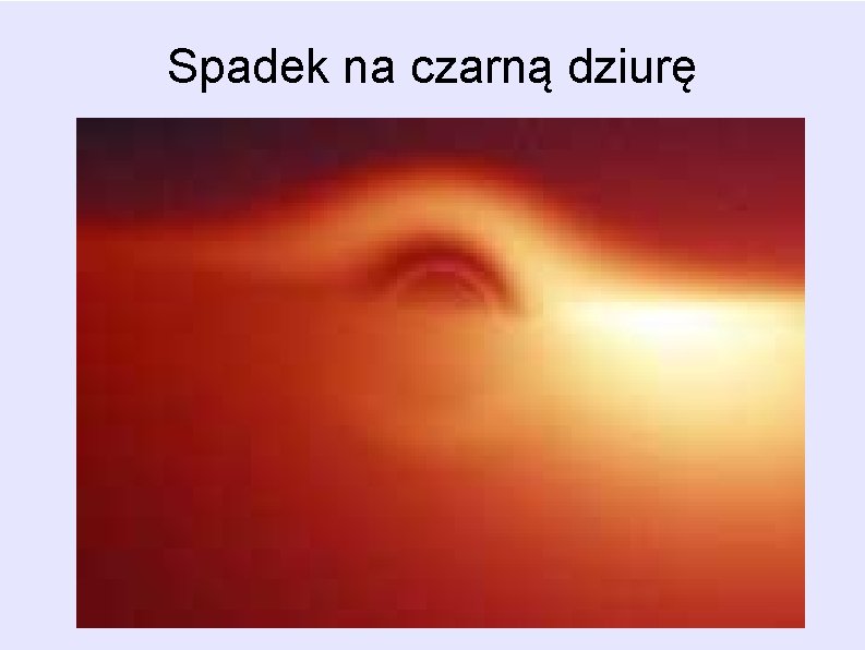Spadek na czarną dziurę Spadek na czarną dziurę
