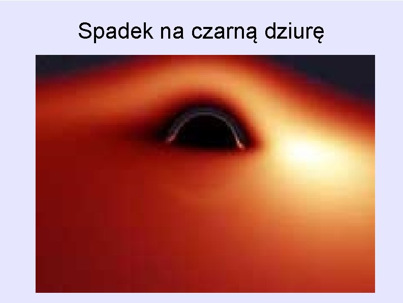 Spadek na czarną dziurę Spadek na czarną dziurę