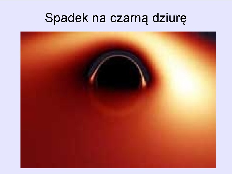 Spadek na czarną dziurę Spadek na czarną dziurę