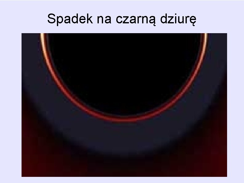 Spadek na czarną dziurę Spadek na czarną dziurę