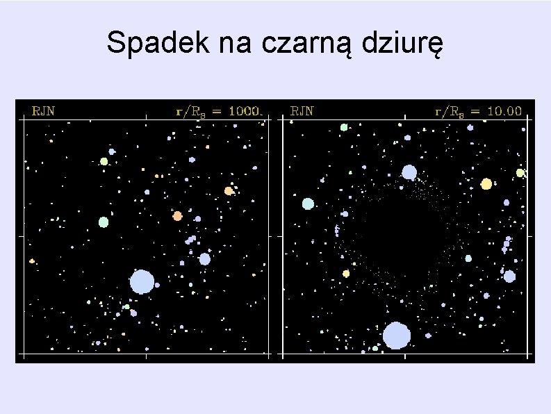Spadek na czarną dziurę Spadek na czarną dziurę