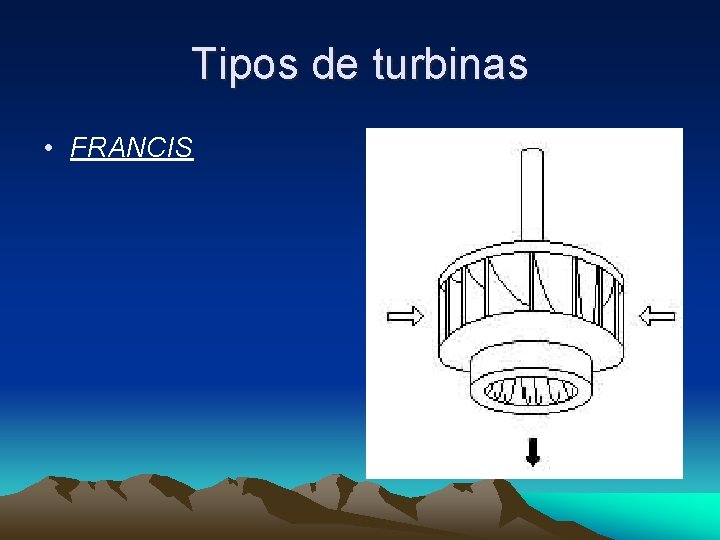 Tipos de turbinas • FRANCIS 