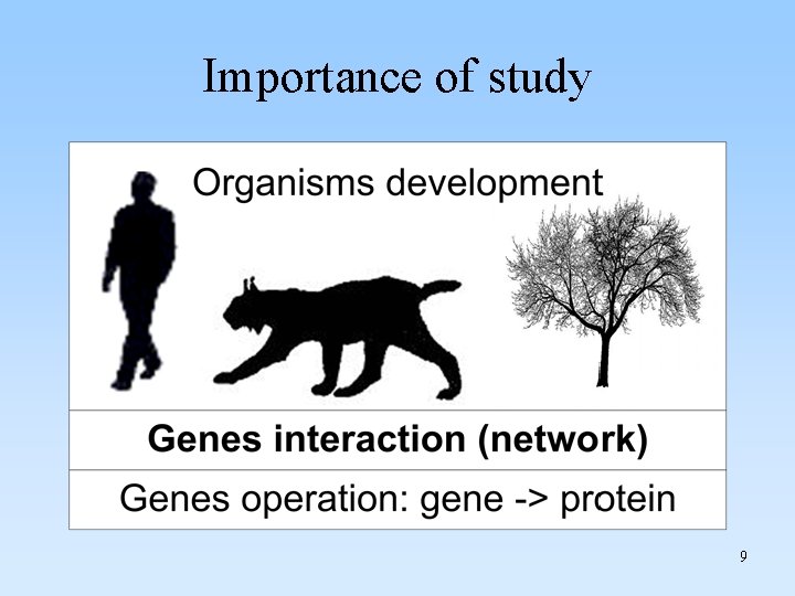 Importance of study 9 