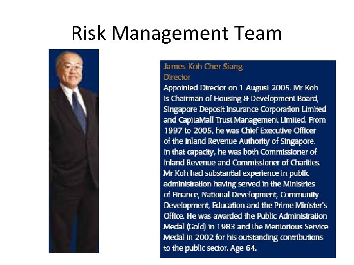 Risk Management Team 
