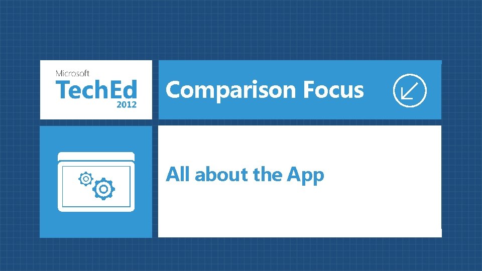 Comparison Focus All about the App 