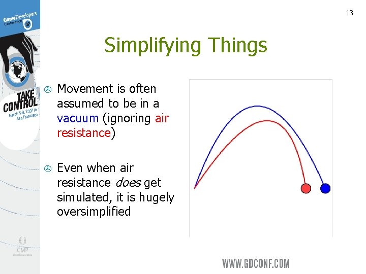 13 Simplifying Things > Movement is often assumed to be in a vacuum (ignoring