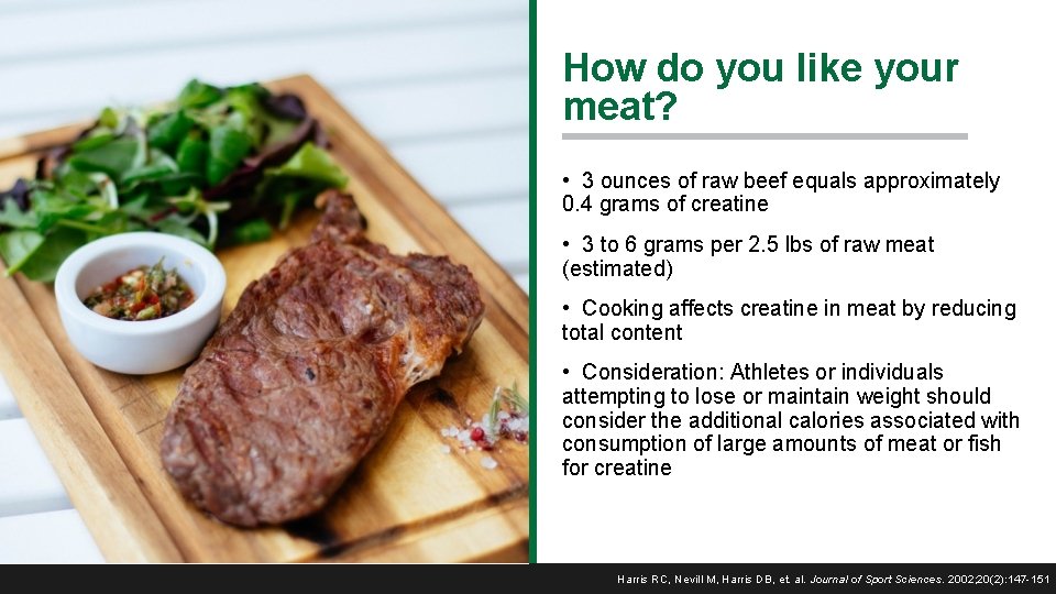 How do you like your meat? • 3 ounces of raw beef equals approximately